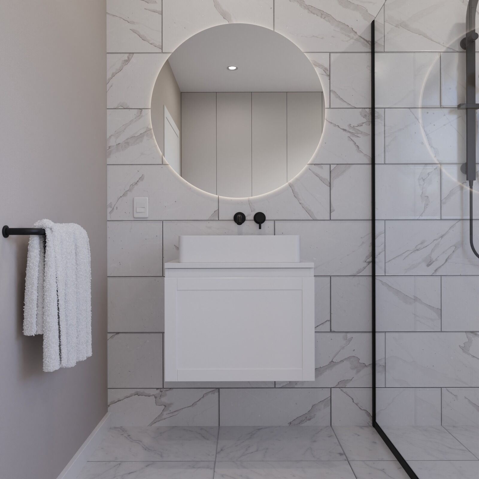 Vanities Wall Hung 600 Handleless - Image 8