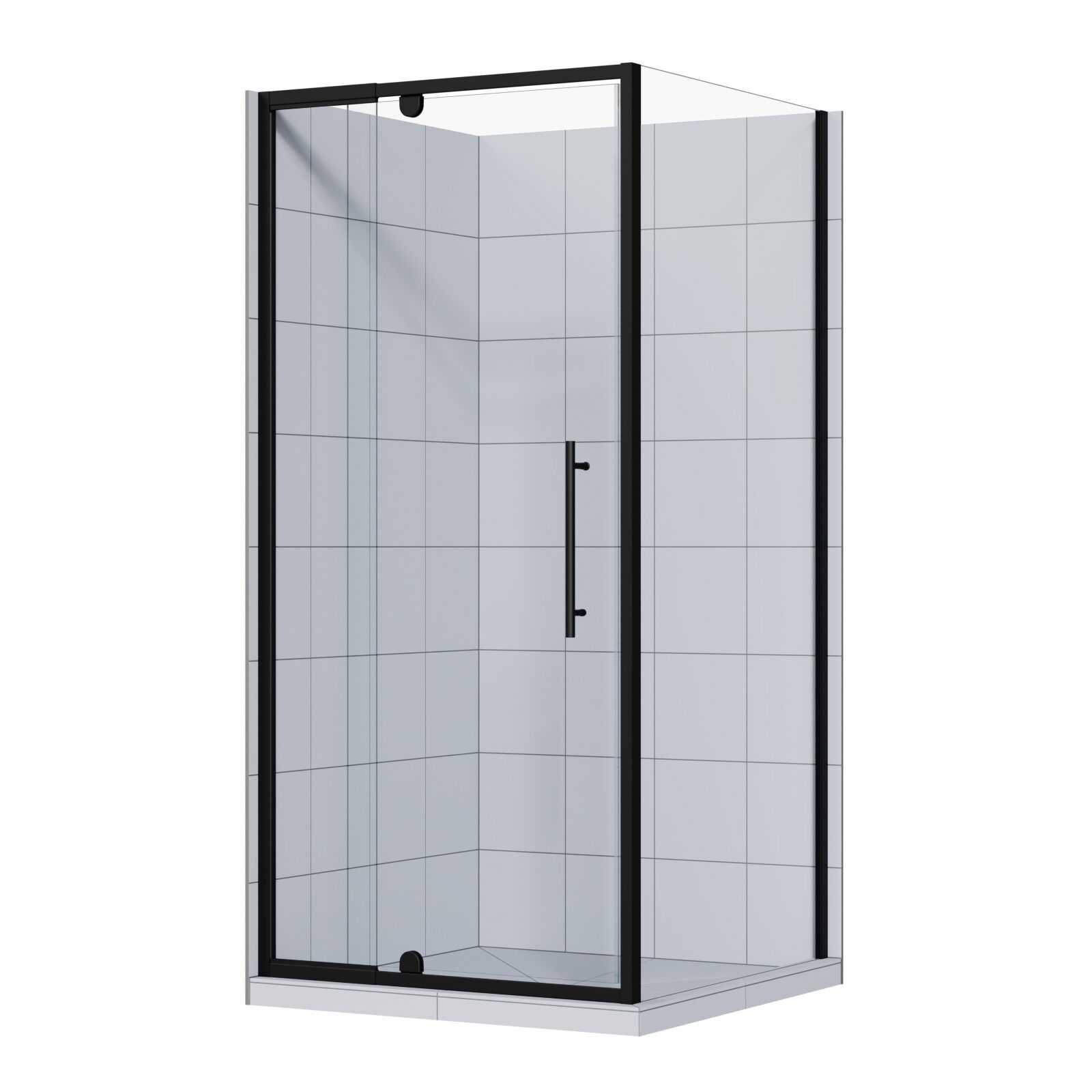 Full Shower Tile 2s Black - Image 2