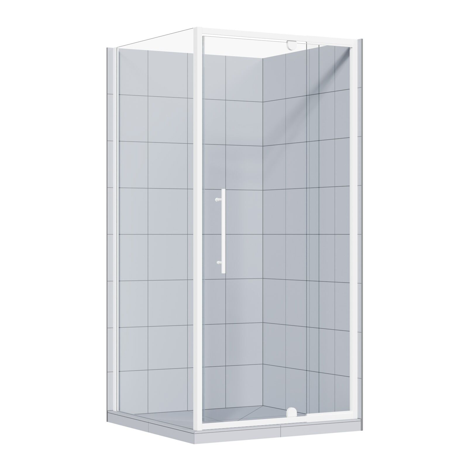 Full Shower Tile 2s White