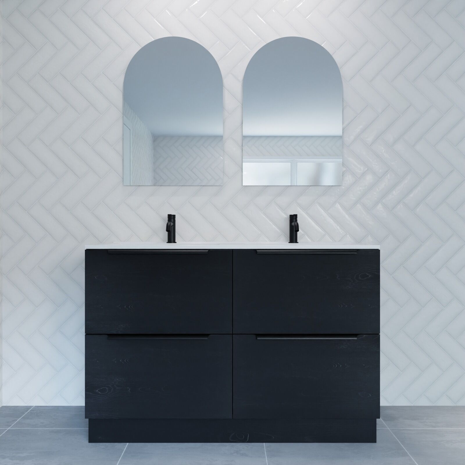 Vanities Floor Standing Integrated 1200 Handles - Image 5