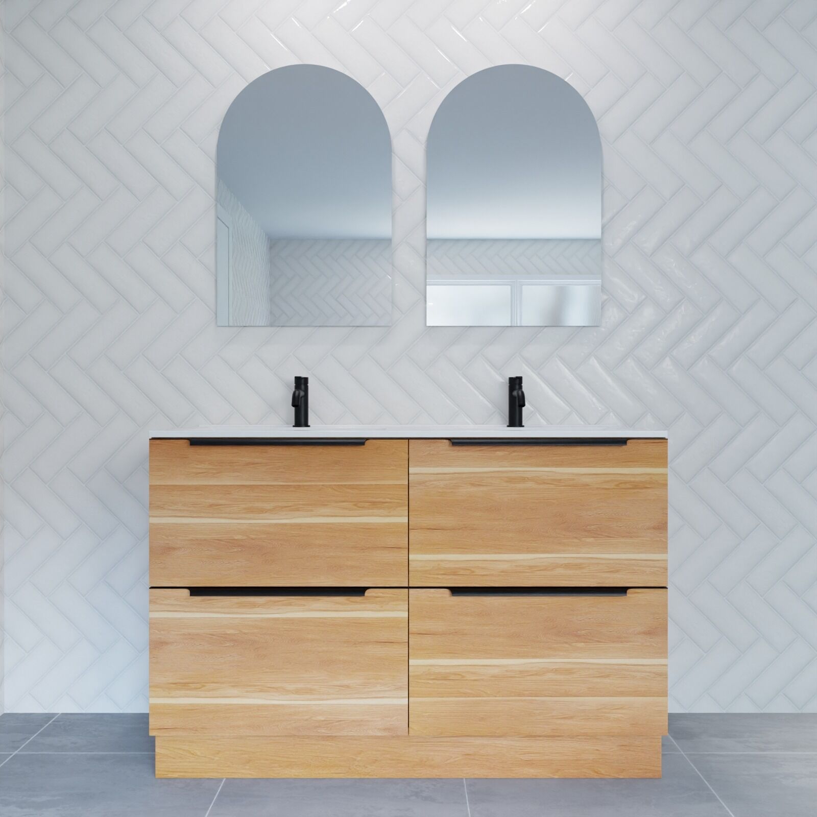 Vanities Floor Standing Integrated 1200 Handles - Image 2