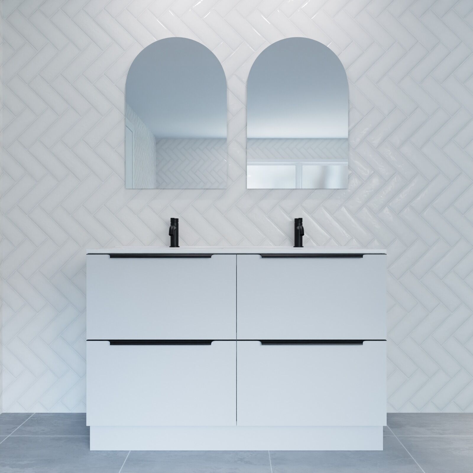 Vanities Floor Standing Integrated 1200 Handles - Image 4