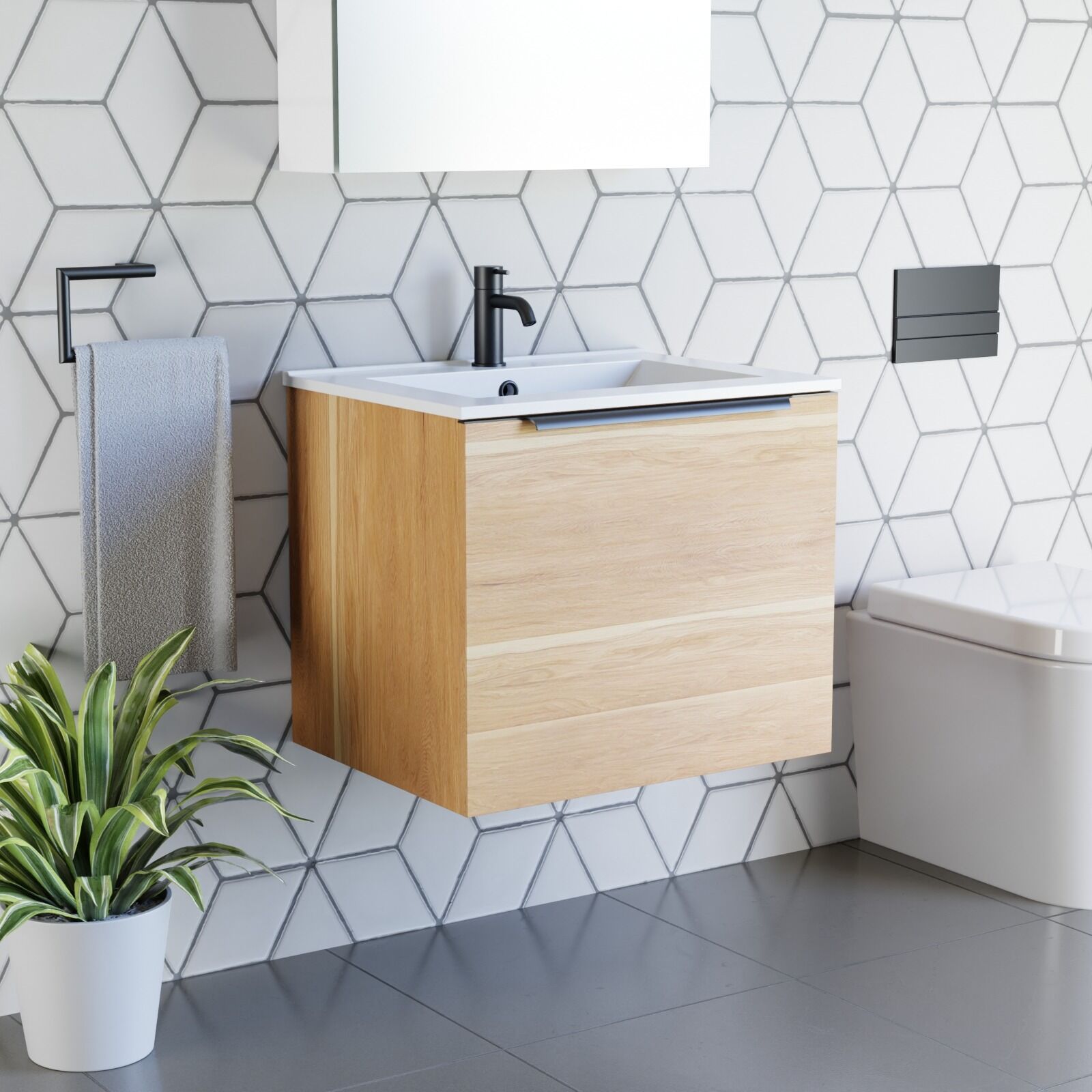 Vanities Wall Hung 600 Integrated Handles - Image 8