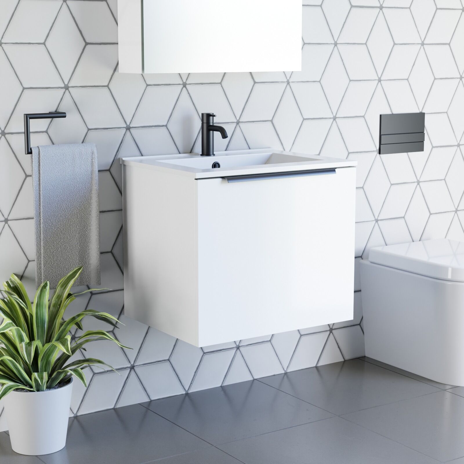 Vanities Wall Hung 600 Integrated Handles - Image 9