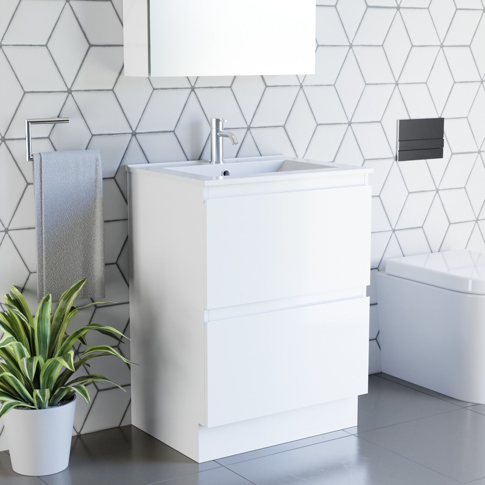 Vanities Floor Standing 600 Handleless - Image 5