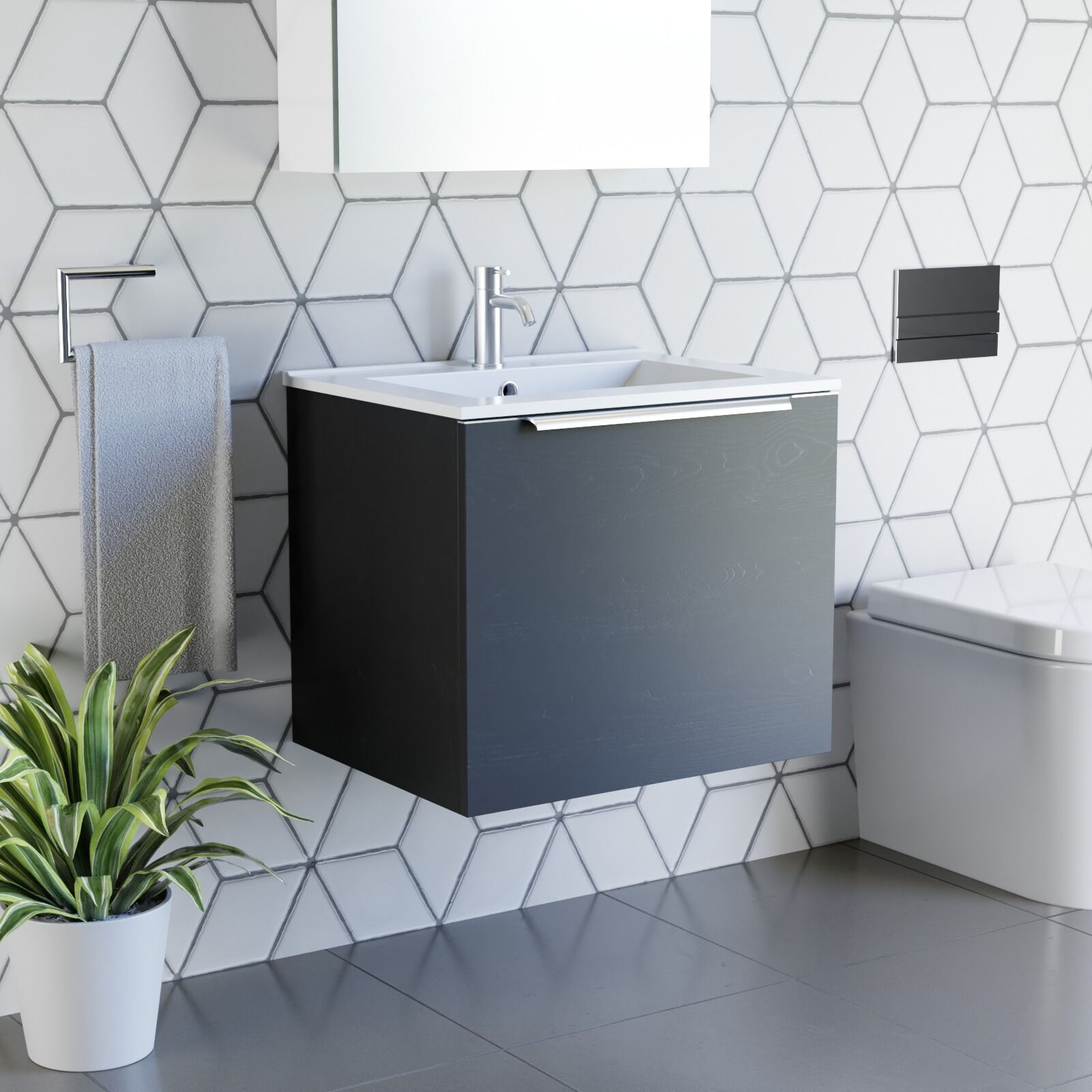 Vanities Wall Hung 600 Integrated Handles - Image 10