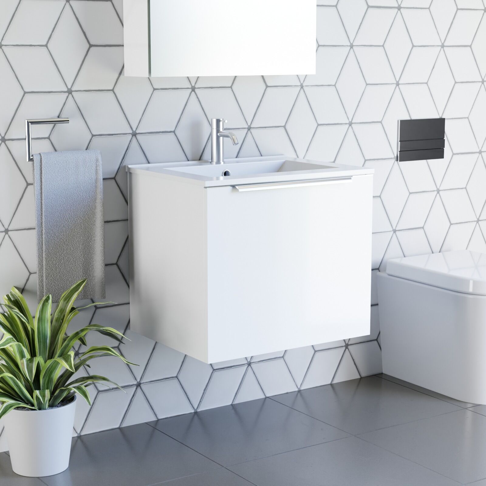 Vanities Wall Hung 600 Integrated Handles - Image 12
