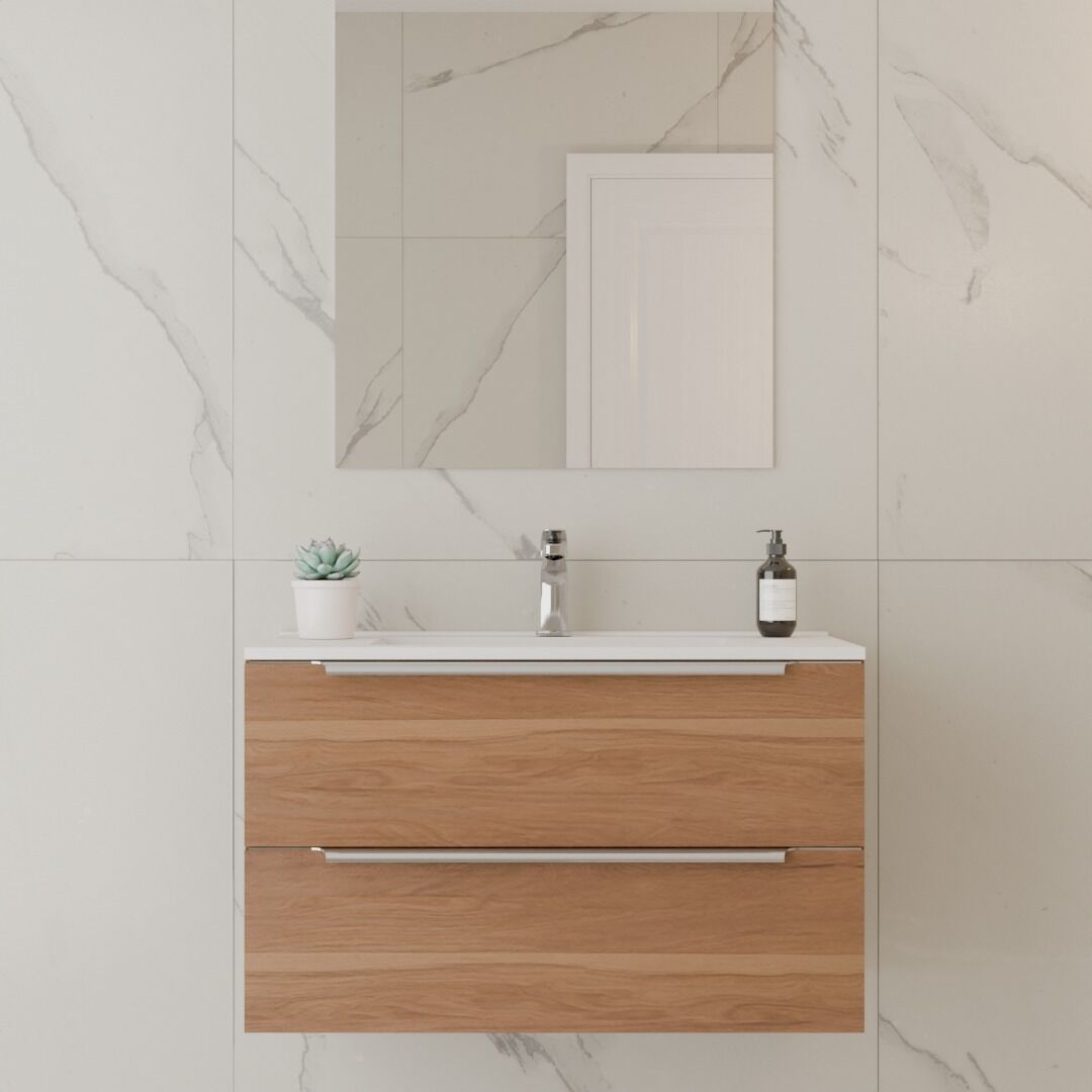 Vanities Wall Hung Integrated 750 Handles - Image 2
