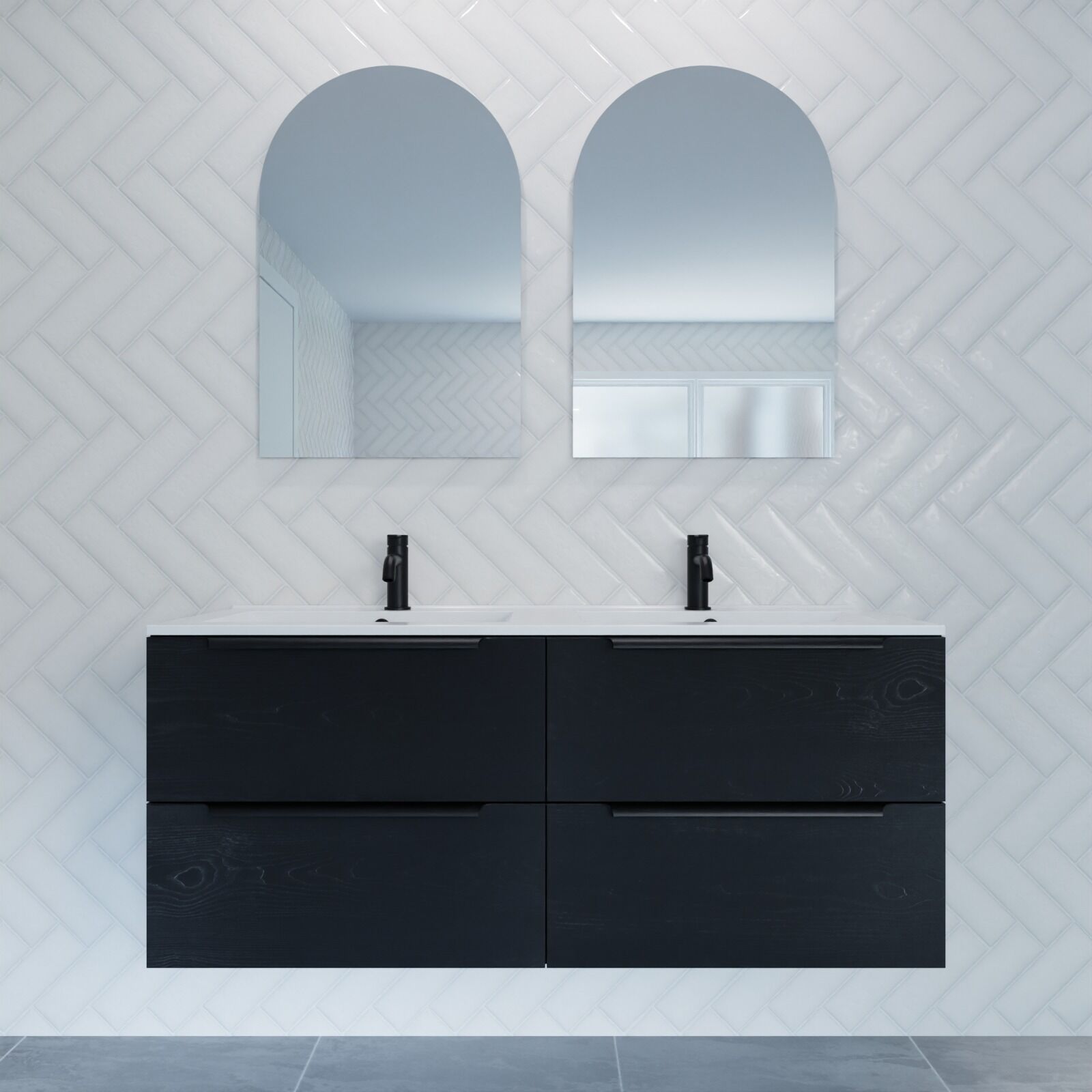 Vanities Wall Hung 1200 Integrated Handles - Image 6