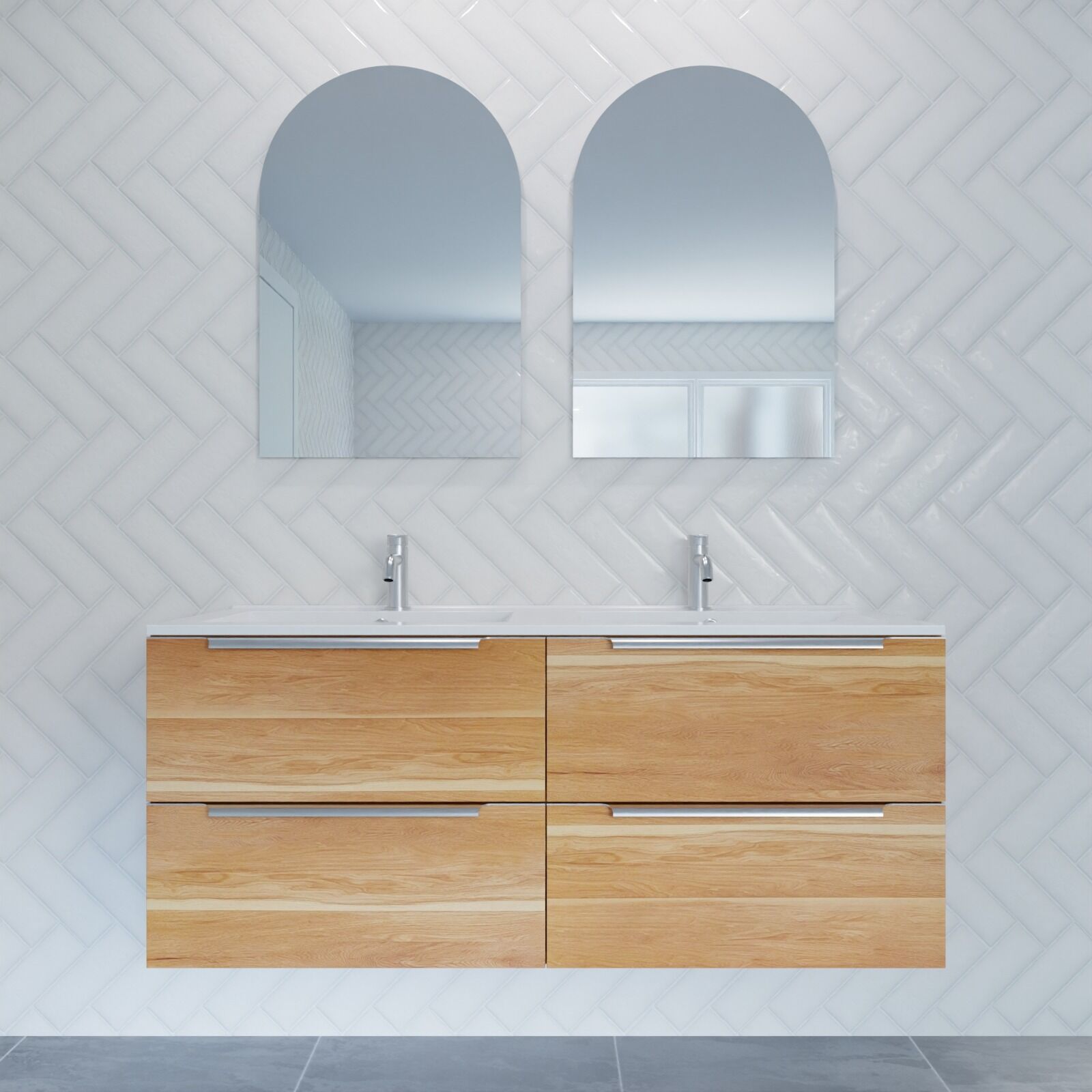 Vanities Wall Hung 1200 Integrated Handles - Image 10