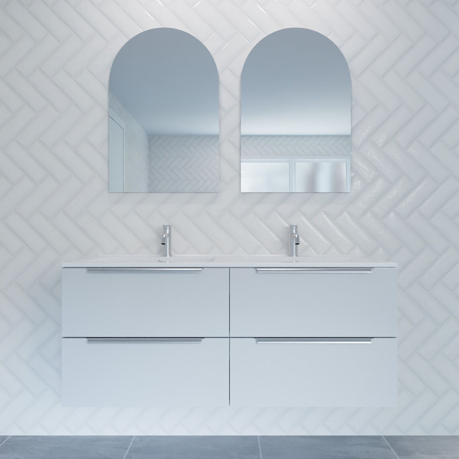 Vanities Wall Hung 1200 Integrated Handles - Image 8