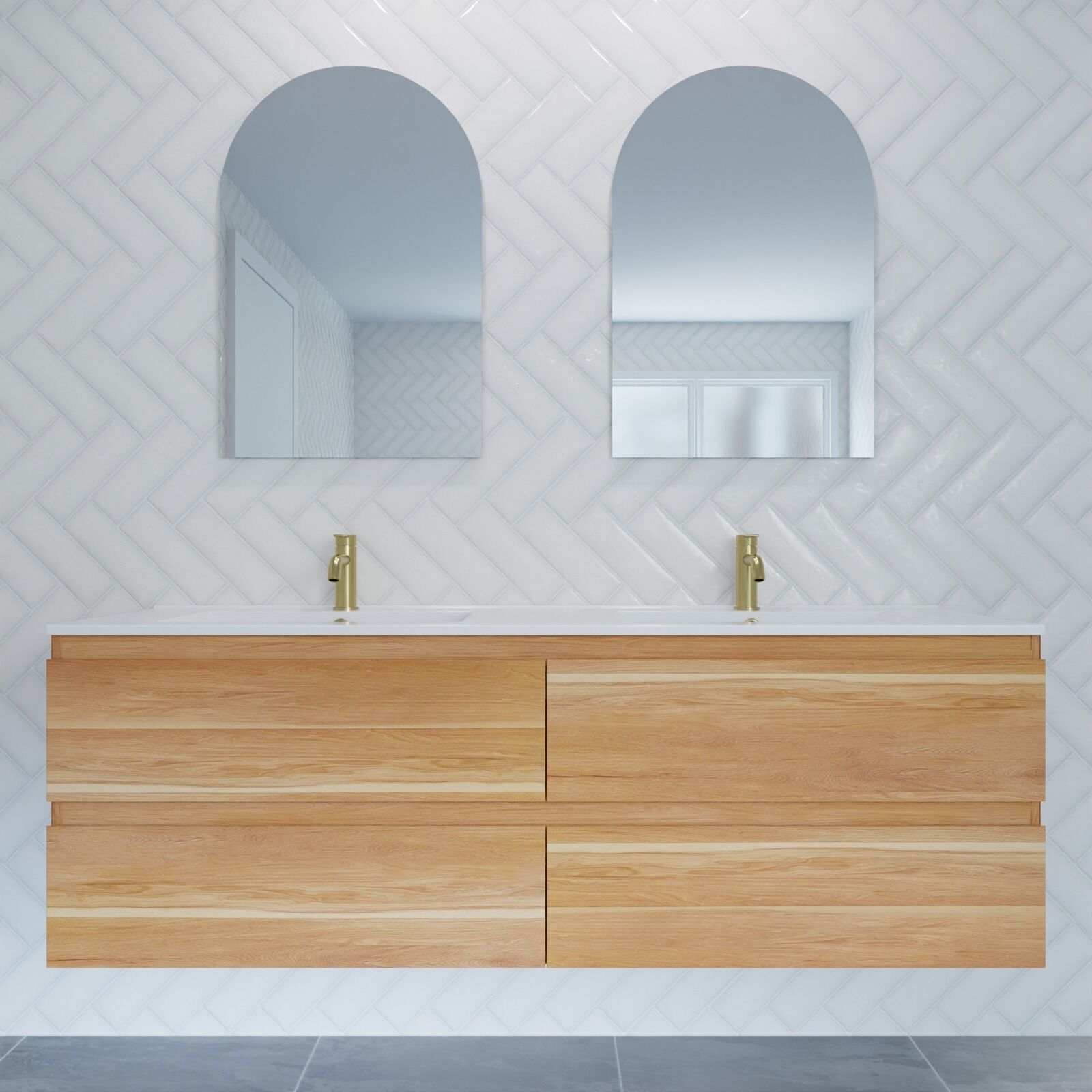 Vanities Wall Hung 1500 Handleless - Image 6