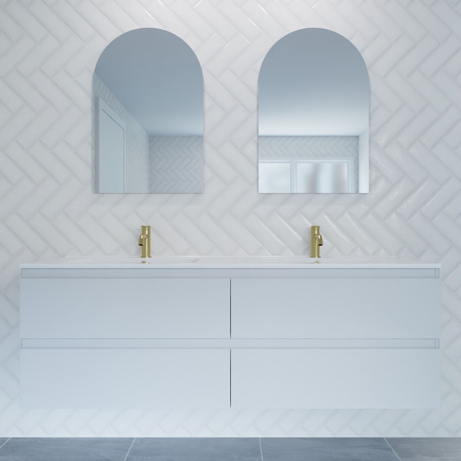 Vanities Wall Hung 1500 Handleless - Image 4